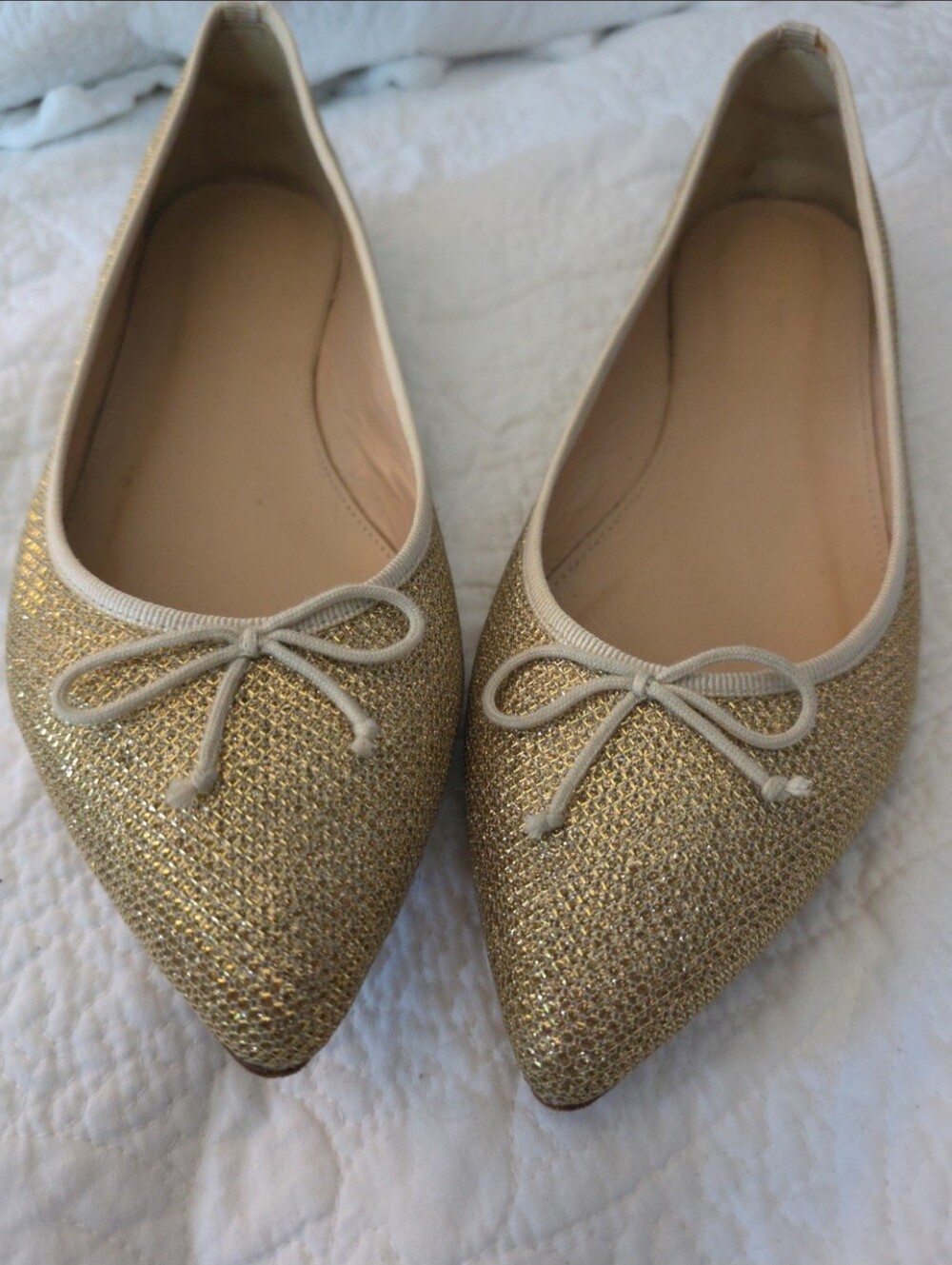 J. Crew Gold Metallic Flats - Picture 2 of 6